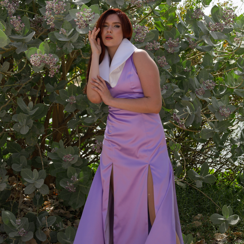 
                      
                        Violet Luxe Slit Dress
                      
                    