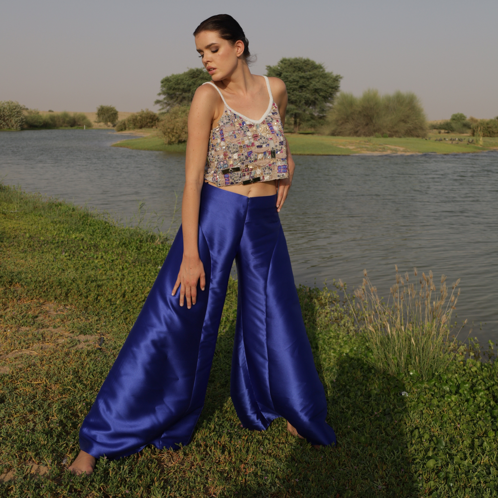 Royal Blue  Palazzo Pants