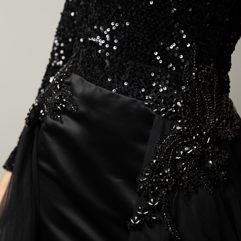 
                      
                        Black Tulle Princess Ballgown
                      
                    