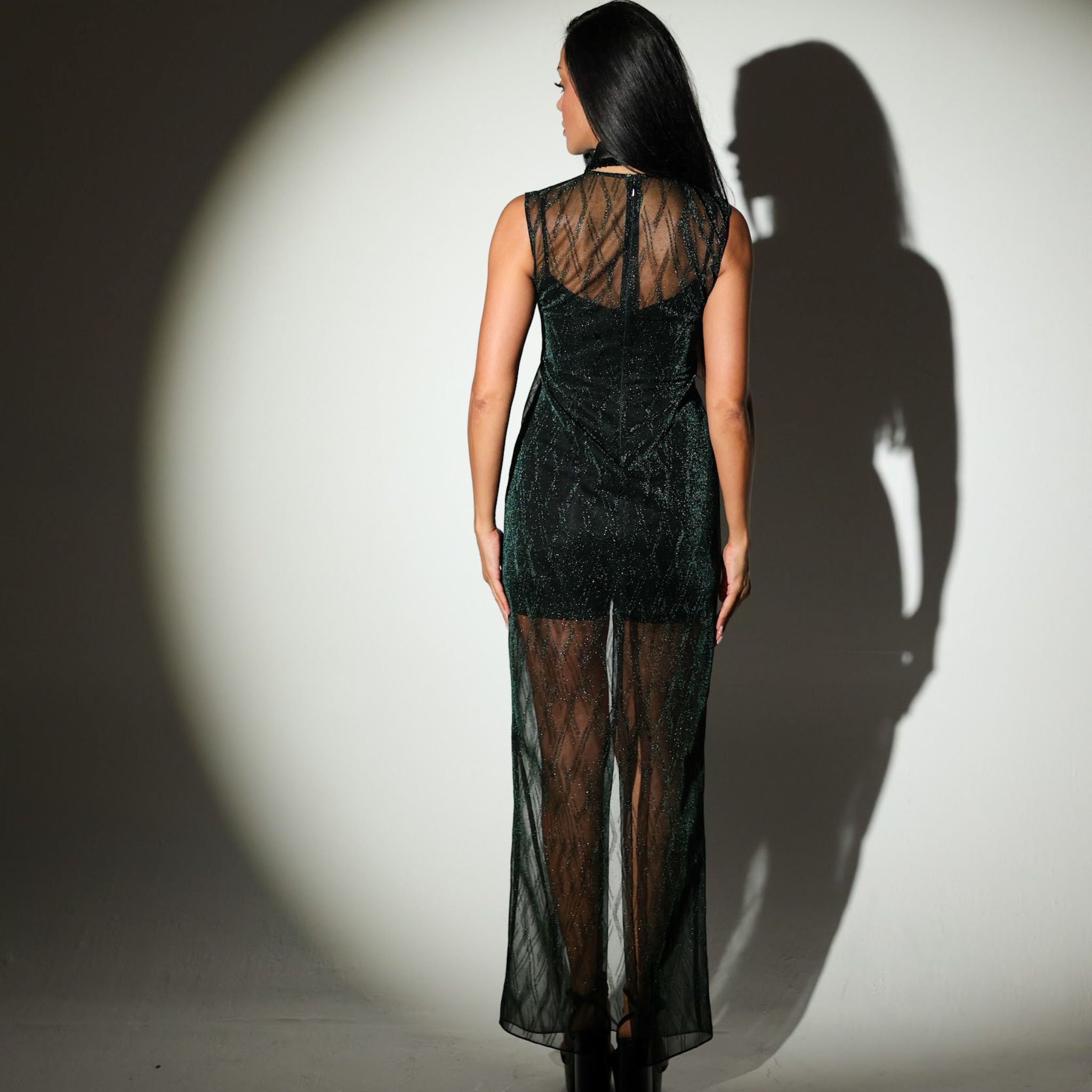 GLIMMER SHEER DRESS