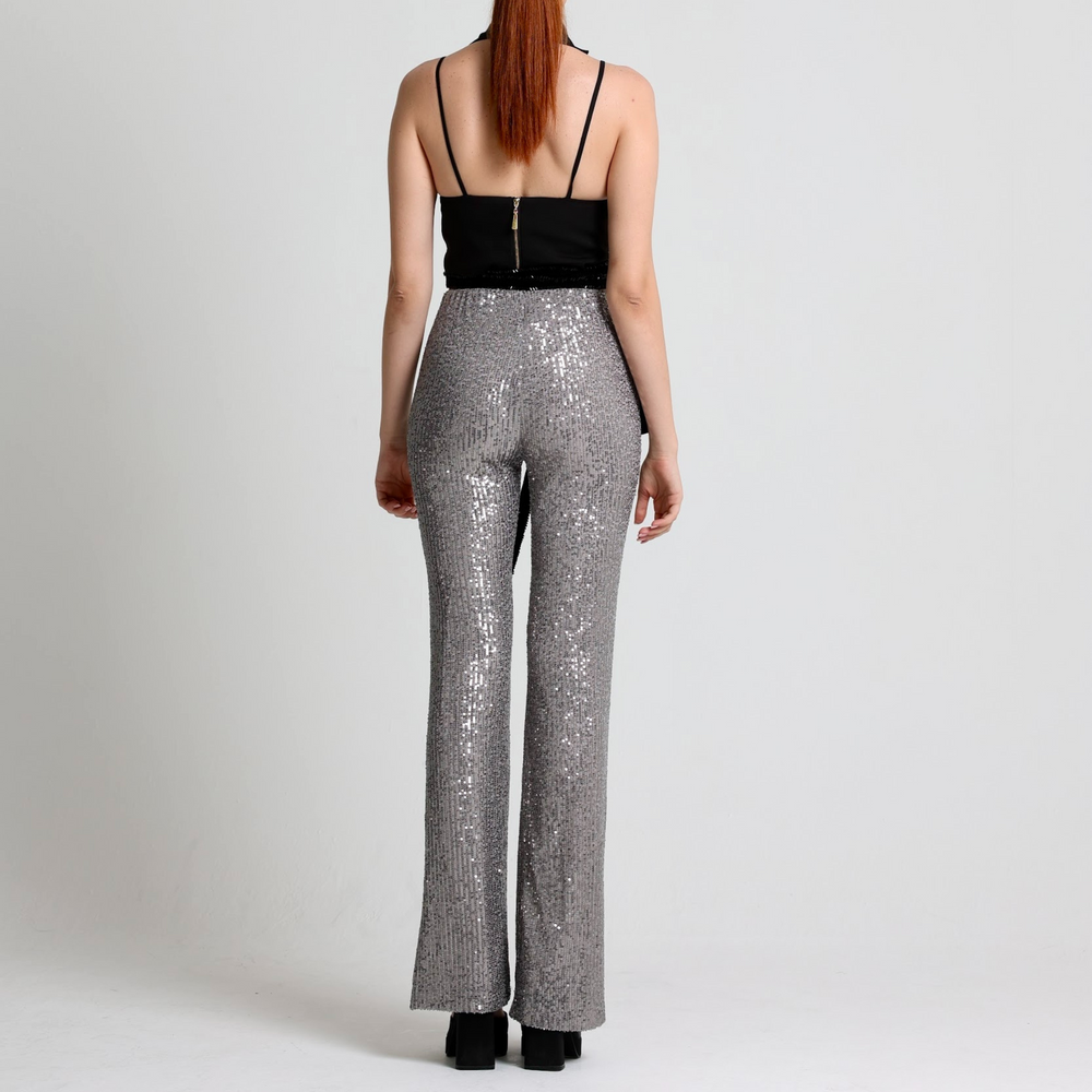 
                      
                        Silver Sequined Pants
                      
                    