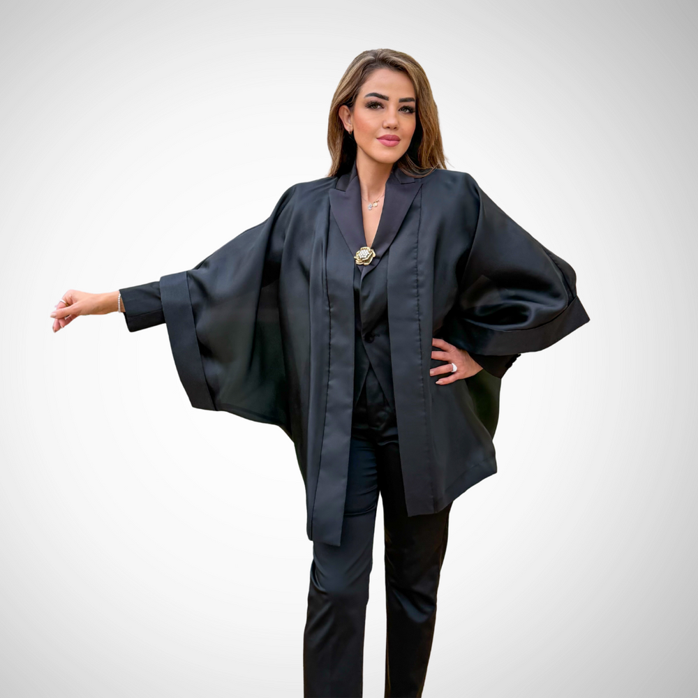 Black Organza Kimono