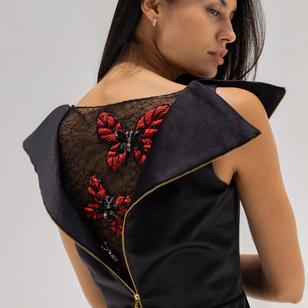 
                      
                        Metamorphosis Top with Back Butterfly Embroidery
                      
                    